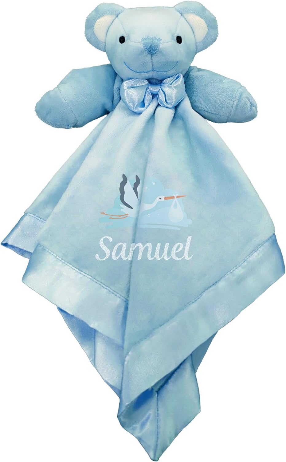 Perfectly-Plush Personalized Cozy Bear Baby Blanket