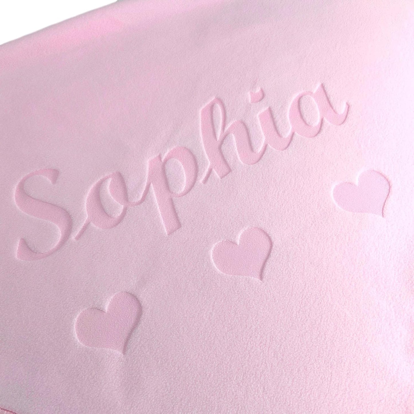 Perfectly-Plush  Personalized Baby Blanket for Girls - Pink - Newborn or Infant Gift with Name